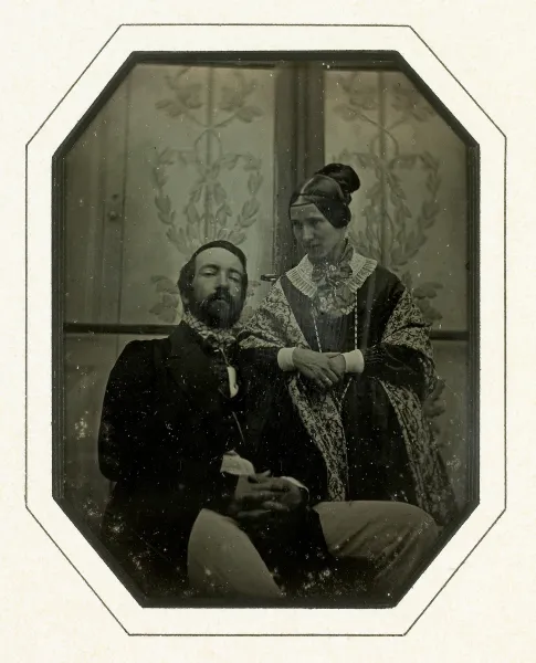 Charles et Sophie Eynard à Beaulieu, entre 1842 et 1845 (DE 035)