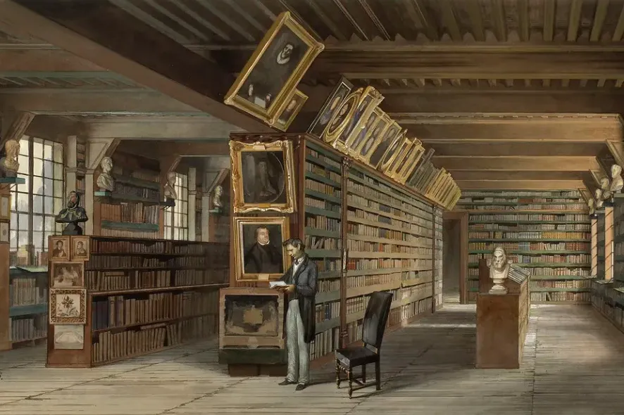 Grande salle de la bibliothèque du Collège de Genève 