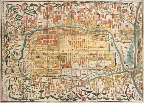 Plan de la ville de Kyoto