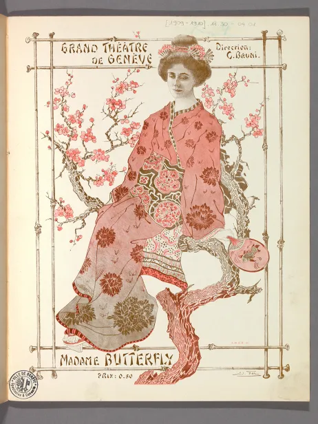 programme de concert Grand Théâtre, saison 1909-1910, Madame Butterfly