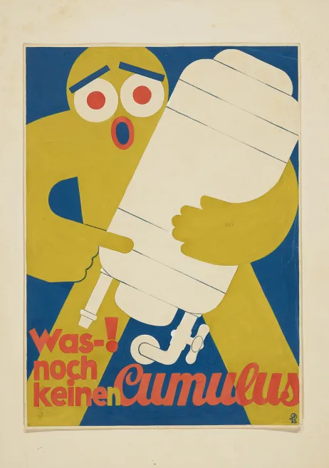 Cumulus, dessin projet d’affiche, vers 1930