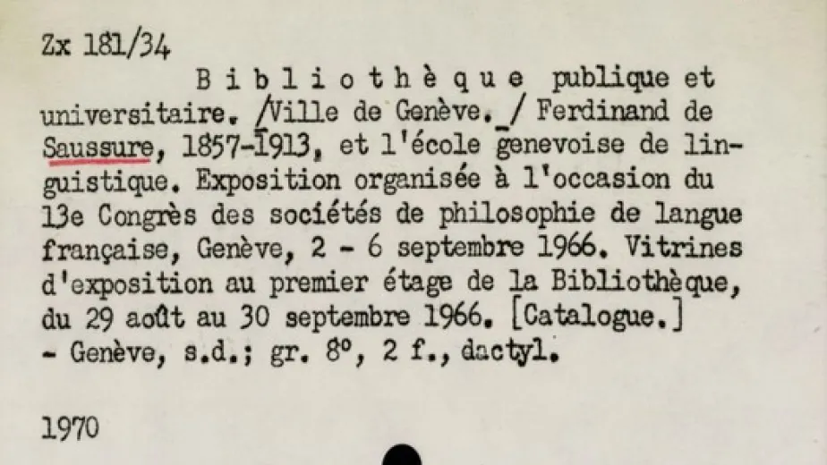 Catalogues biographique et topographique de la Bibliothèque de Genève